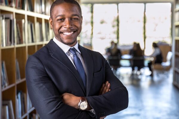 Cheerful,Happy,Confident,African,American,Business,Man,Attorney,Legal,Representative