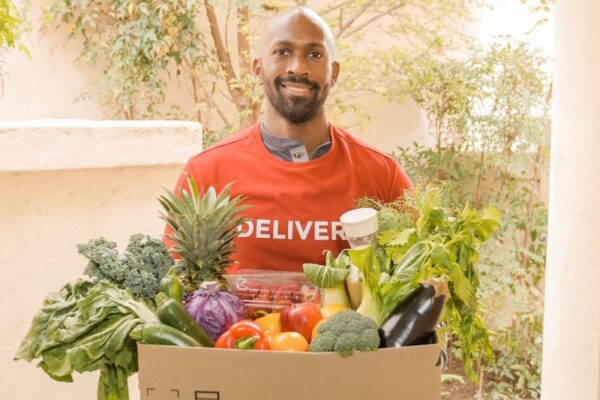 Man with veg