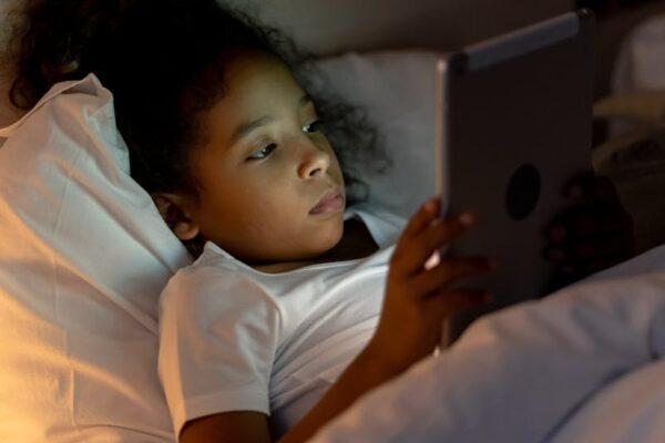 Child on tablet