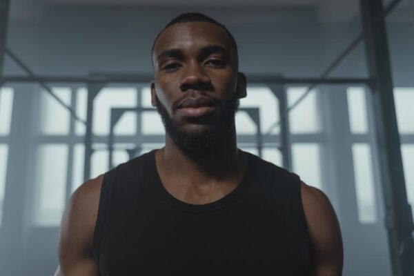 black man black tee
